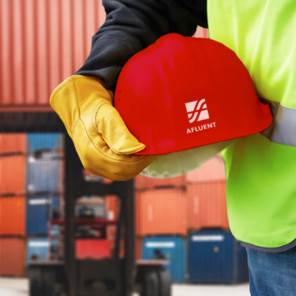 Branded corporate stationery for Afluent.