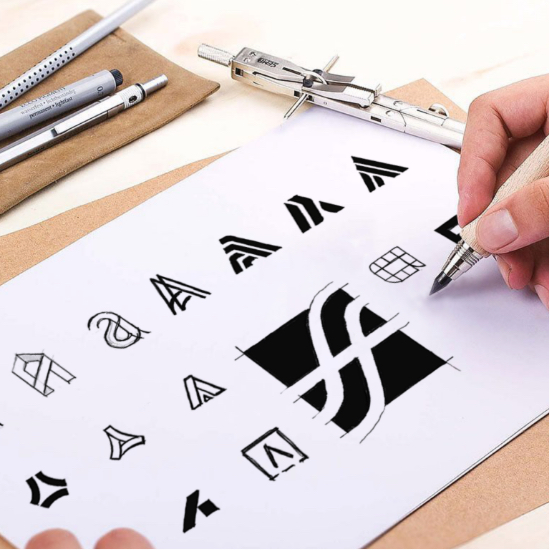 Afluent logo design representing sustainability and innovation.