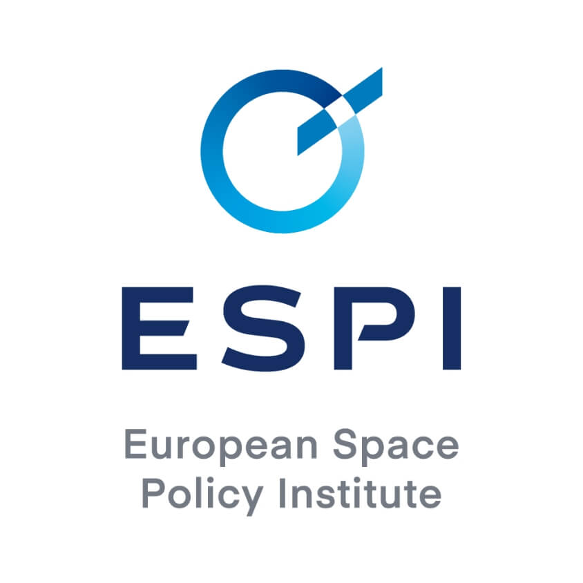Modern logo redesign for the European Space Policy Institute, symbolizing innovation in the space sector.