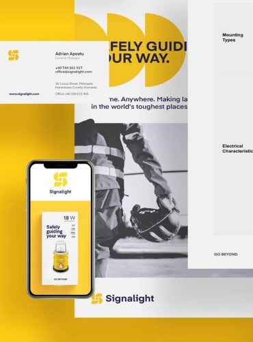 Product detail page for Signalight LED aviation lights.