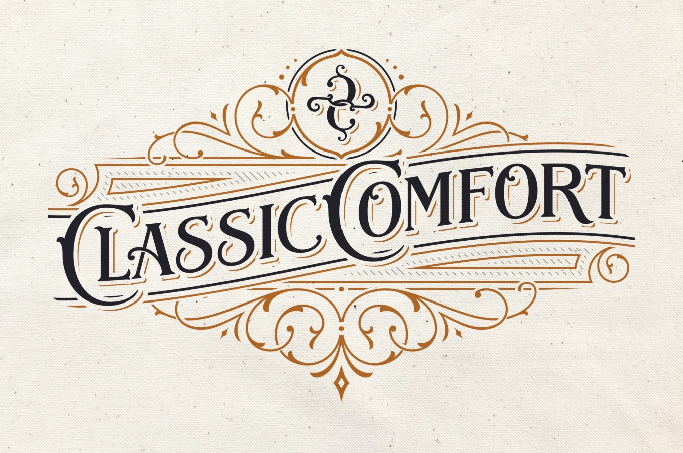 Classic Comfort logo design for vintage radiator brand.
