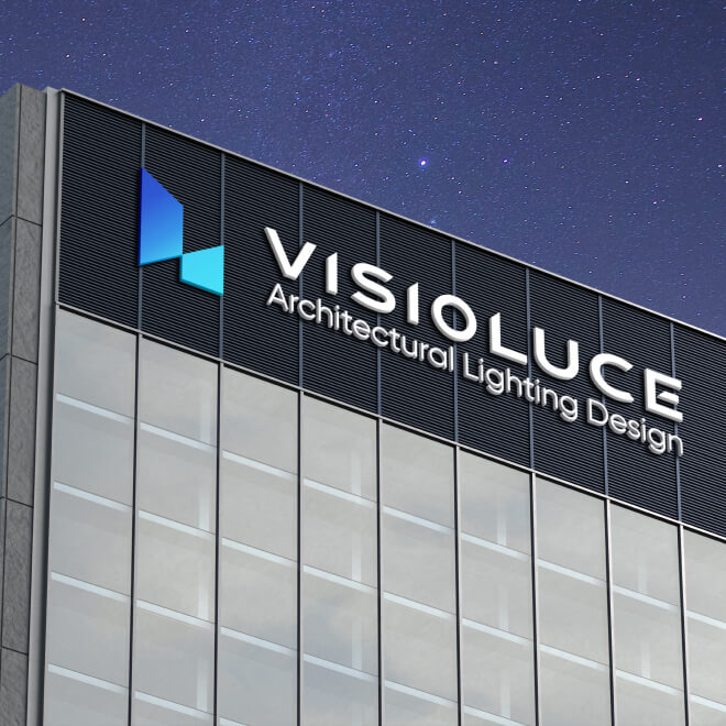 Close-up photography of Visioluce premium lighting fixtures.