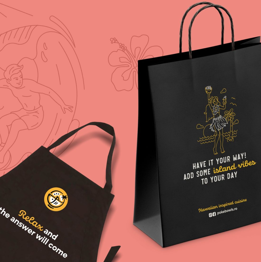 Branded uniforms for Poke.