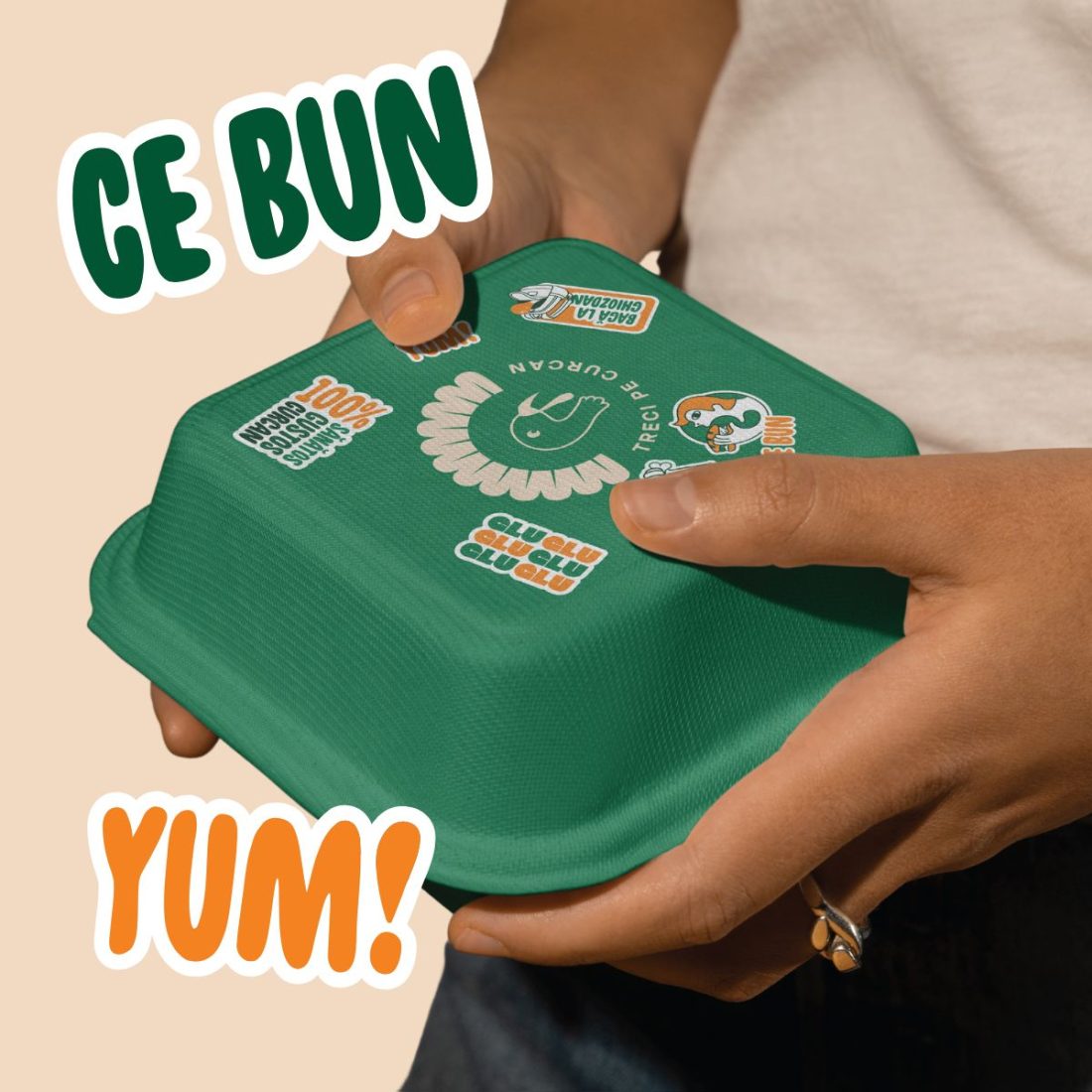 Peneș Food branding on delivery packaging.