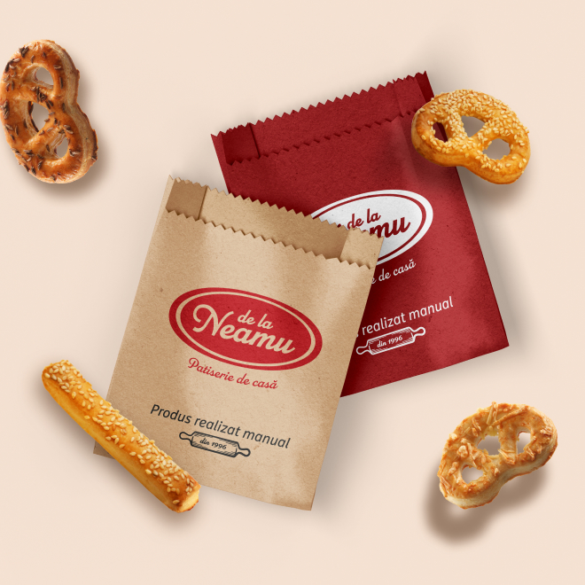 Modernized cracker packaging with traditional motifs.