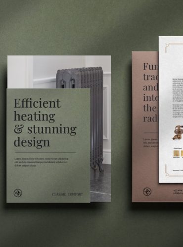 Branded Classic Comfort brochure and printed materials.