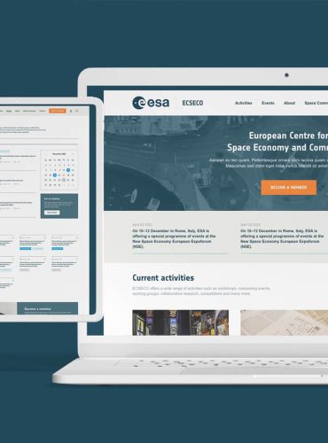 ECSECO website homepage featuring modern design and intuitive navigation.