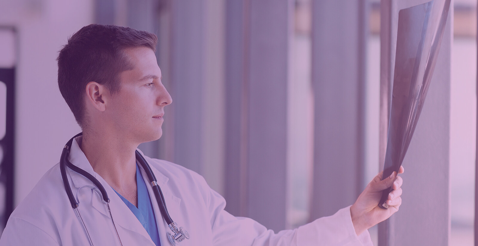 Staff uniforms with embroidered Gammamed logo.