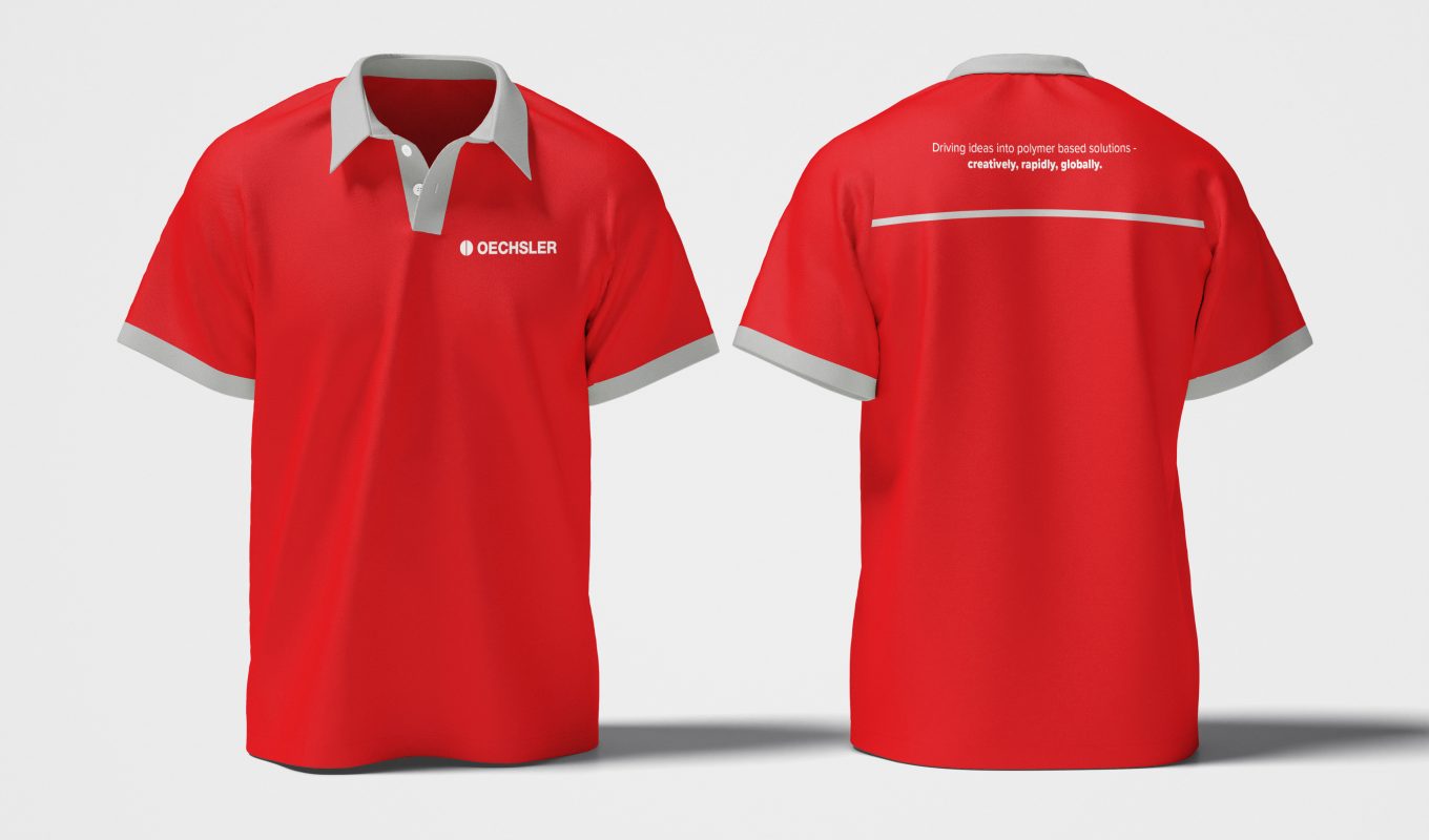 Oechsler-branded stationery and internal communication materials.