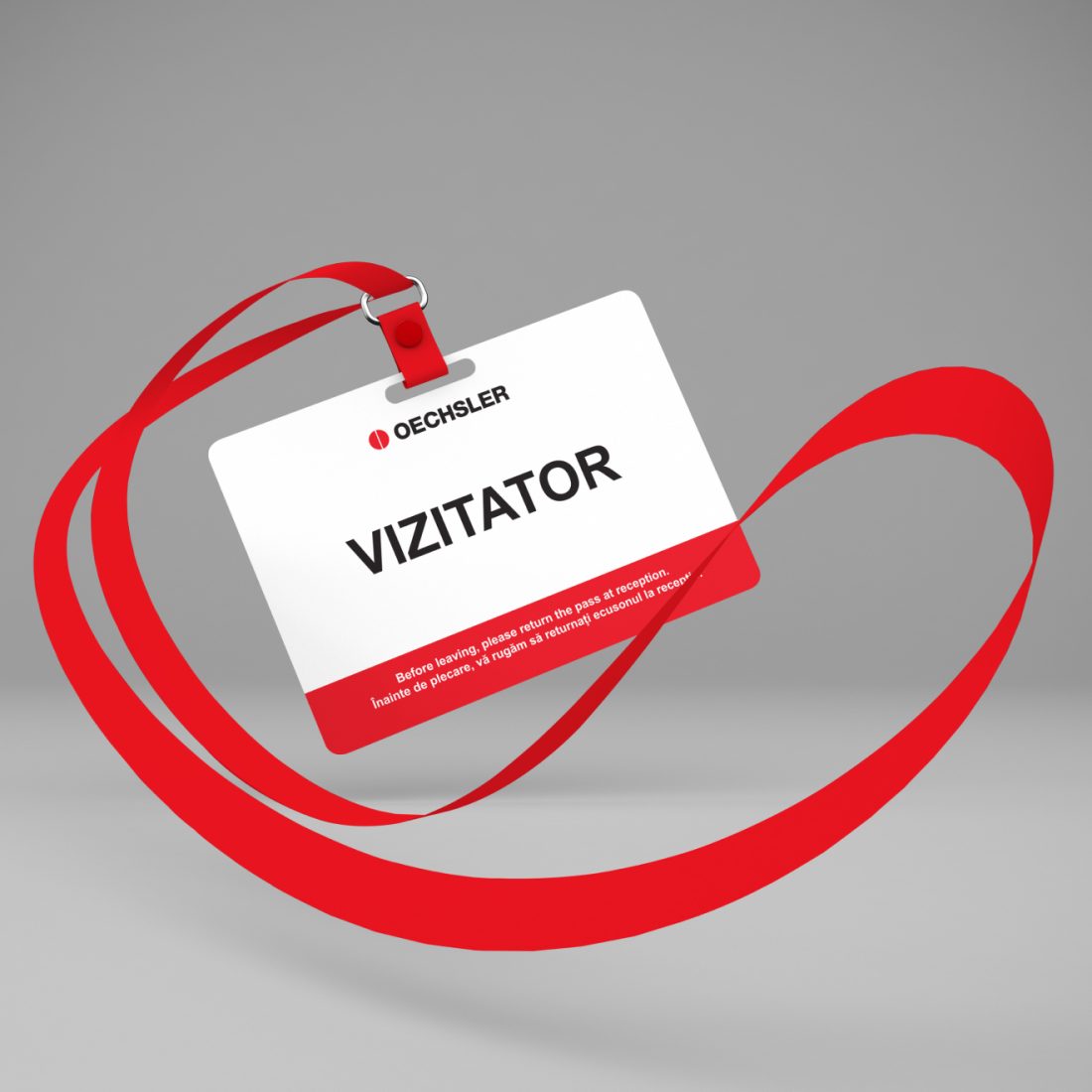 Oechsler-branded stationery and internal communication materials.