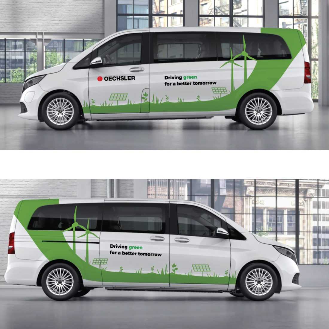 Industrial production facility with Oechsler branding.