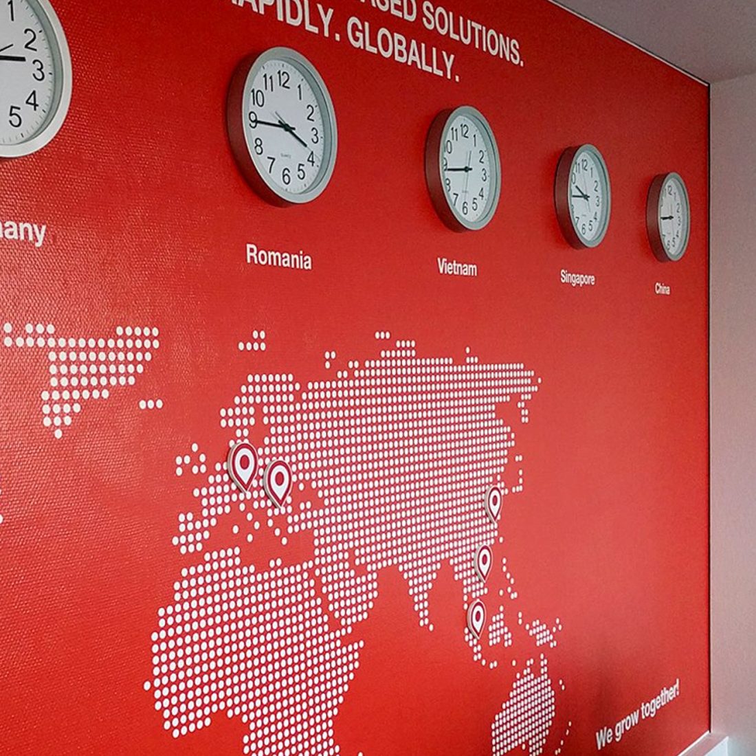 Industrial production facility with Oechsler branding.