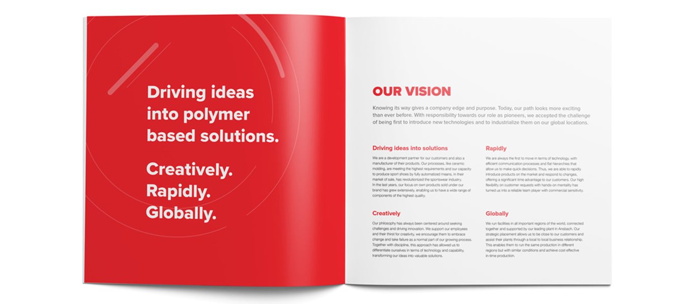 Oechsler marketing materials including brochures and reports.