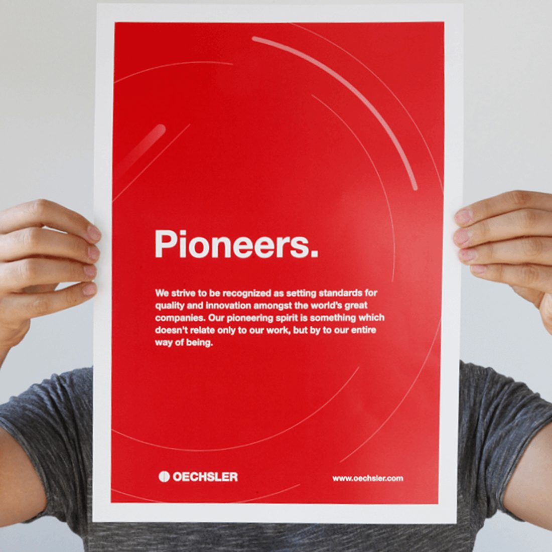 Oechsler marketing materials including brochures and reports.