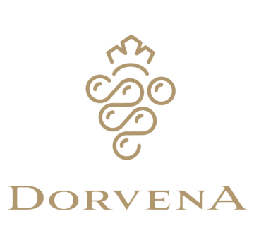 Logo design for Dorvena, awarded in LogoLounge 10 for an elegant winery brand identity.