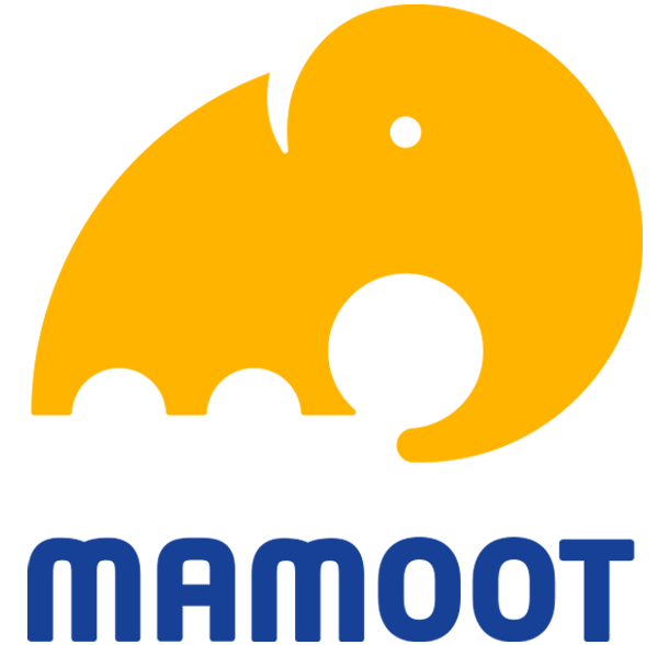Logo design for Mamoot, awarded in LogoLounge 10 for a playful movers brand identity.