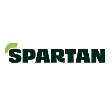Logo design for Spartan, awarded in LogoLounge 15 for bold and modern brand identity.