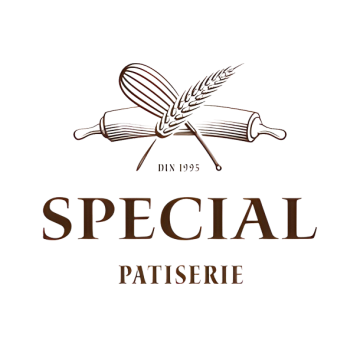 Logo design for Special Patisserie, awarded in LogoLounge 8 for refined and artisanal pastry shop branding.