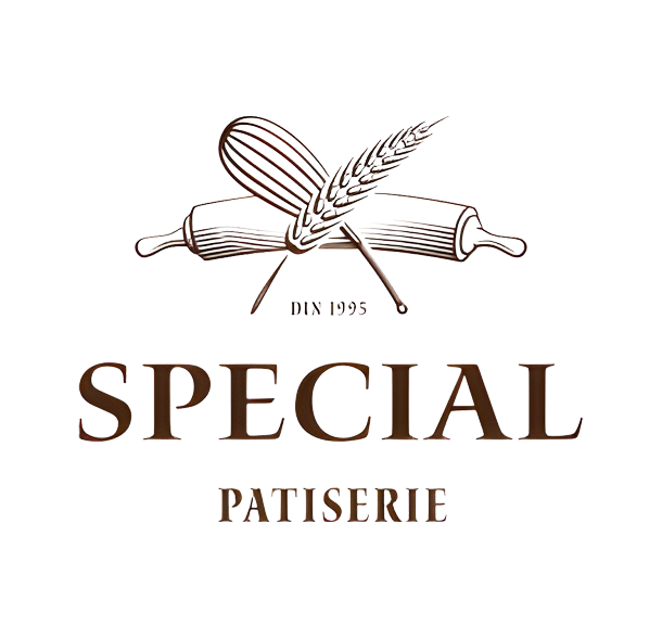 Logo design for Special Patisserie, awarded in LogoLounge 8 for refined and artisanal pastry shop branding.