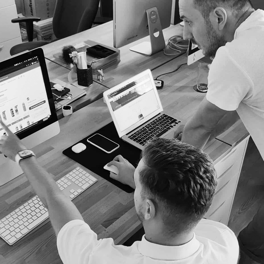 Rainfall Branding delivering on-demand design services through a streamlined, collaborative process focused on efficiency and clear communication.