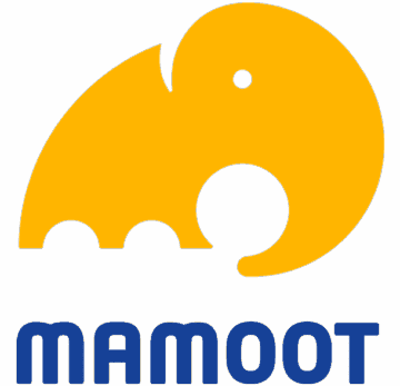 Logo design for Mamoot, awarded in LogoLounge 10 for a playful movers brand identity.