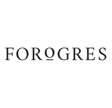 Logo design for Forogres, awarded in LogoLounge 12 for a bold and modern tile supplier brand identity.