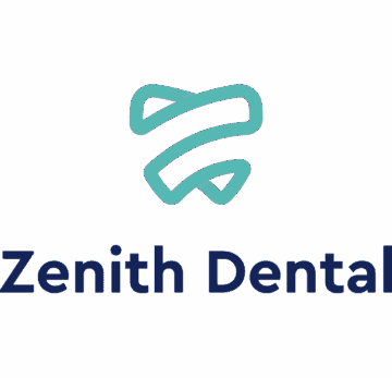 Logo design for Zenith Dental, awarded in LogoLounge 13 for a clean dental office brand identity.