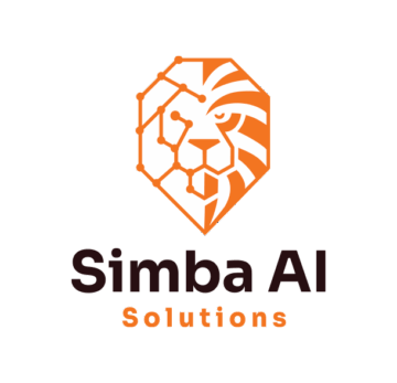 Logo design for Simba AI, featured in LogoLounge Book 15, brand identity a software company.