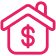 Icon for finance and real estate, financial services and properties