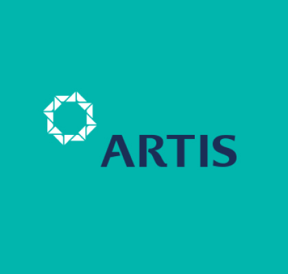 Artis Bio Tech logo design created by Rainfall.