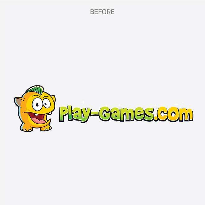 The old play-games logo, before the new visual identity created by Rainfall.