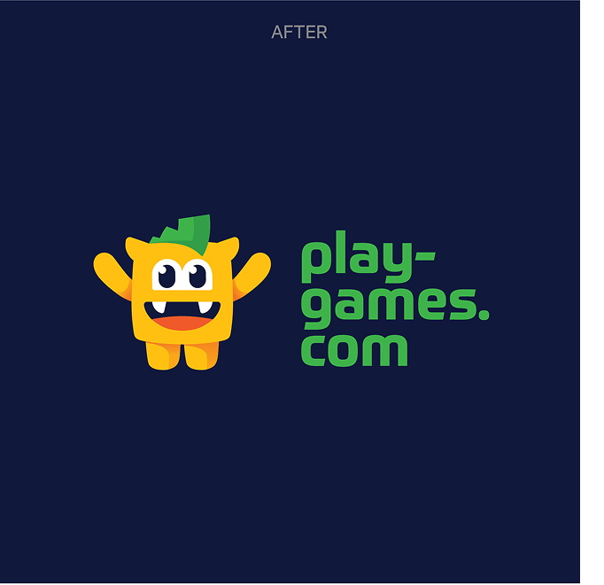 New play-games logo based on the new visual identity created by Rainfall.