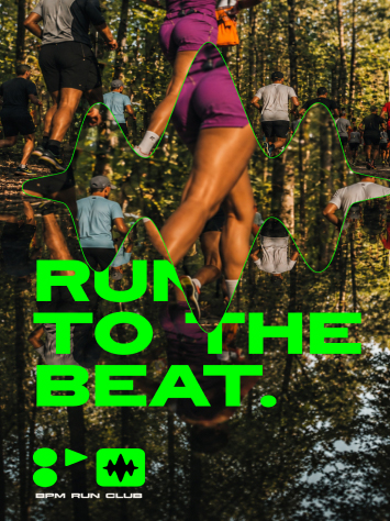BPM Run Club branding and visual identity designed by Rainfall