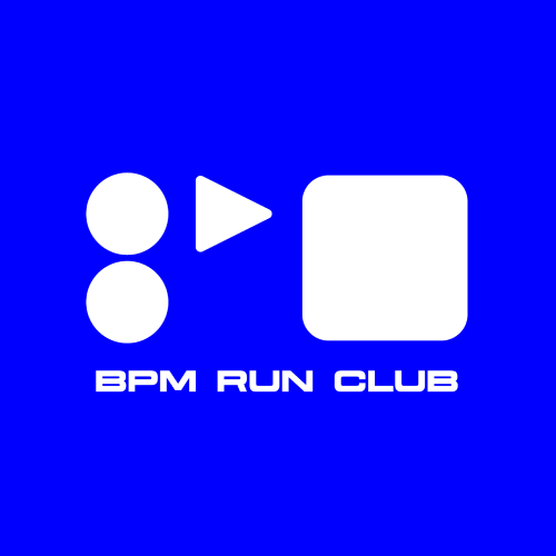 BPM Run Club logo created as part of the branding project
